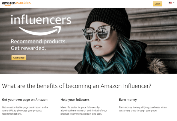 Amazon marketing de influencers
