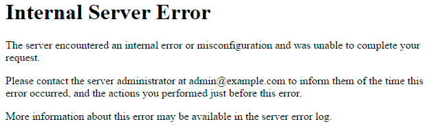 ¿Qué es un http error 500?