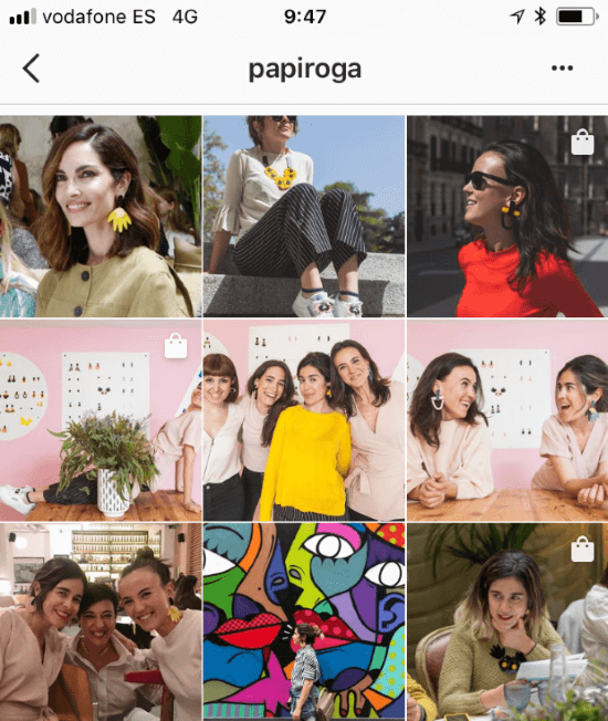 Cuenta de Instagram de Papiroga